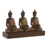 Lyseholder Home ESPRIT Brun Orange Koral Lime Harpiks 28 x 8,5 x 17 cm #1