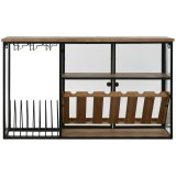 Flaskereol Home ESPRIT Sort Natur Tr Metal Krystal 102 x 32 x 60 cm #19