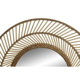 Vgspejl Home ESPRIT Natur Tropisk 81 x 2 x 81 cm #2