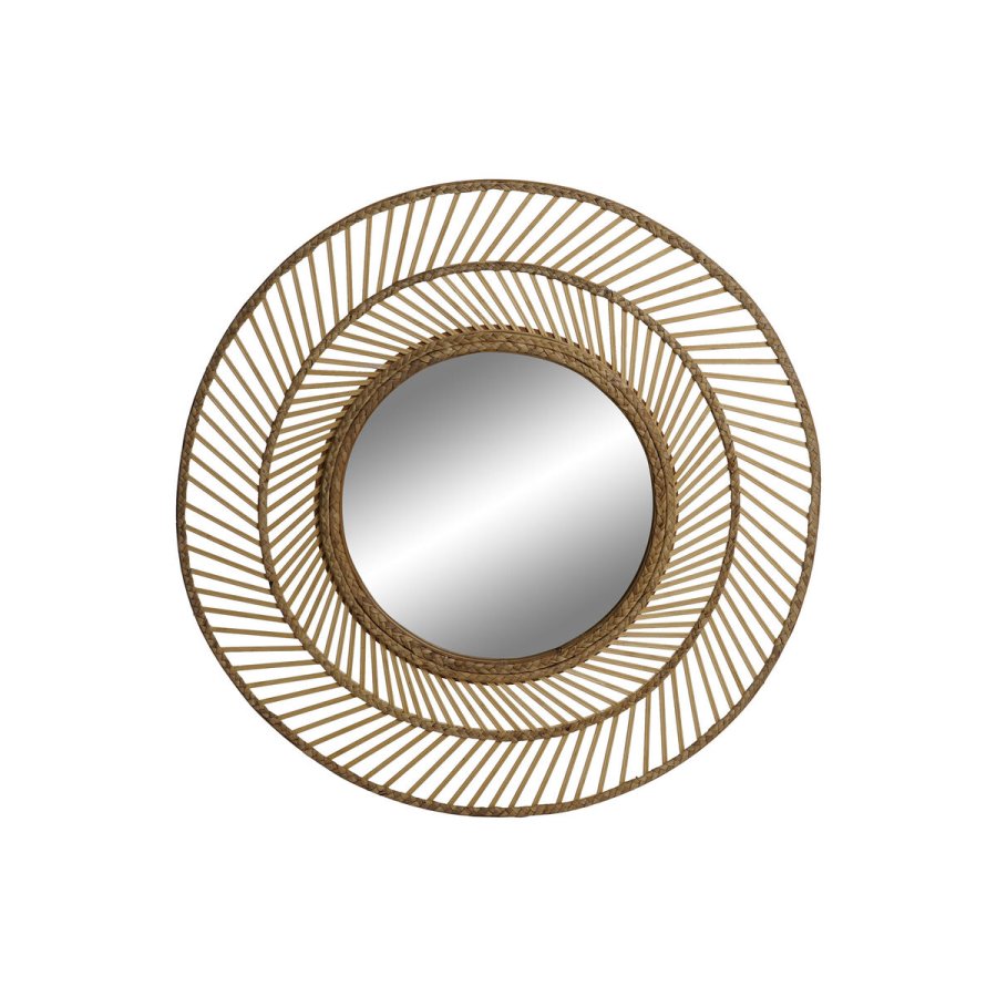 Vgspejl Home ESPRIT Natur Tropisk 81 x 2 x 81 cm #1