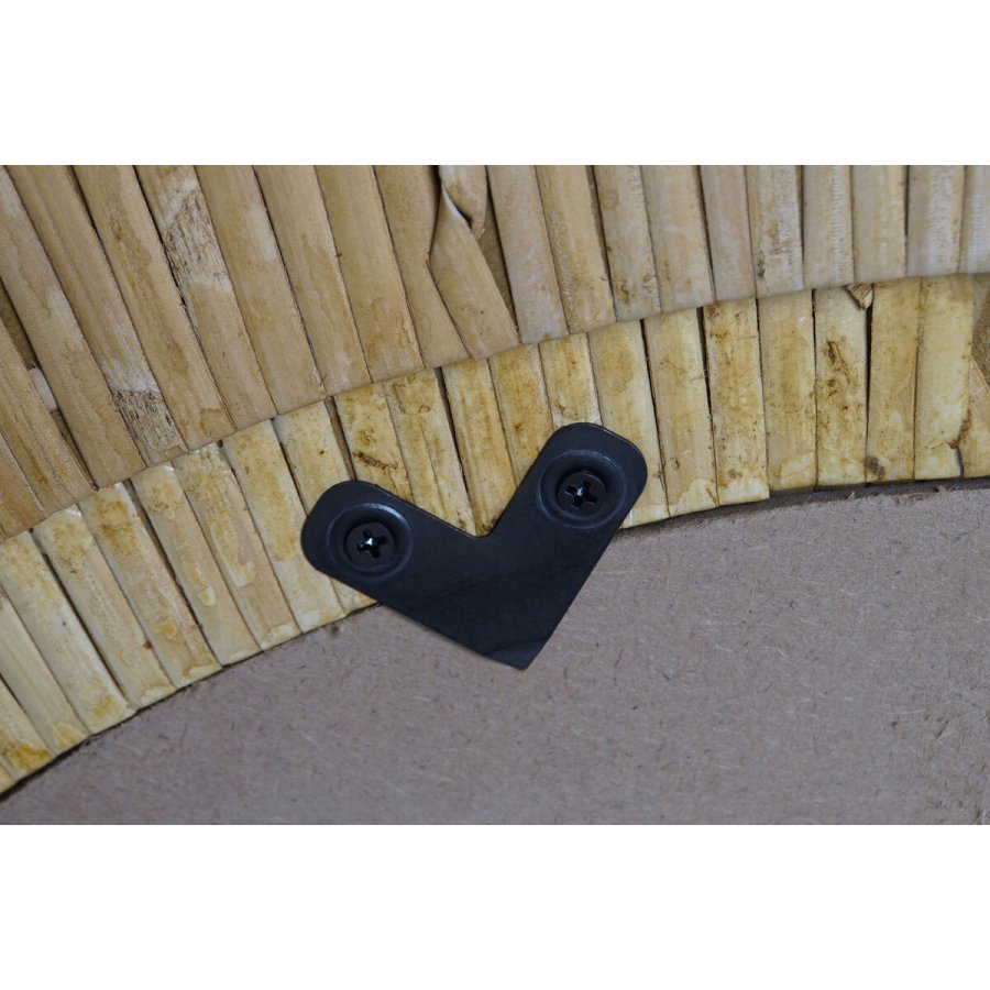 Vgspejl Home ESPRIT Natur Urban 60,5 x 5 x 60,5 cm #5