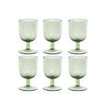 St med glas Home ESPRIT Grn Krystal 300 ml 8 x 8 x 14 cm (6 enheder) #1