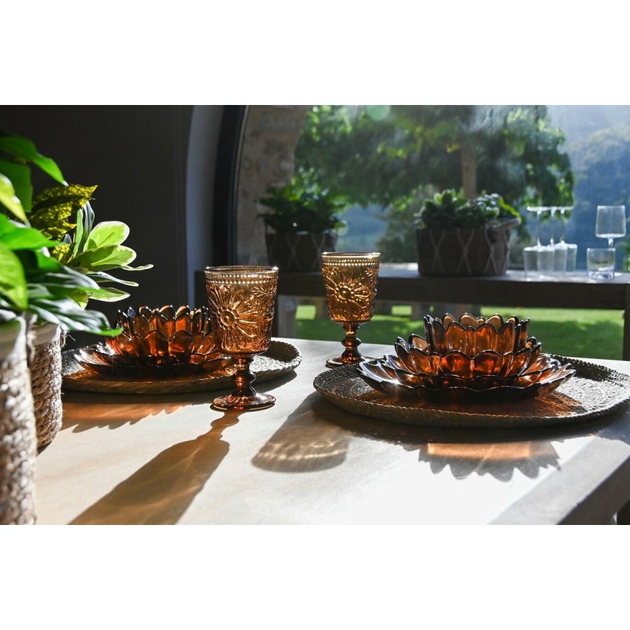 St med glas Home ESPRIT Krystal 8,5 x 8,5 x 16,3 cm (6 enheder) #4