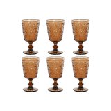 St med glas Home ESPRIT Krystal 8,5 x 8,5 x 16,3 cm (6 enheder) #1