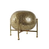 Lyseholder Home ESPRIT Gylden Metal Krystal 24 x 24 x 20 cm #3