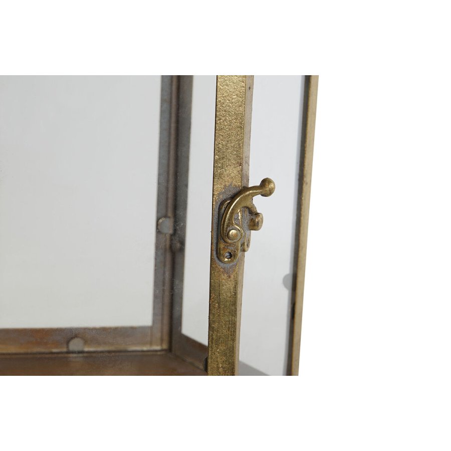 Lyseholder Home ESPRIT Gylden Metal Krystal 23 x 23 x 48 cm #3