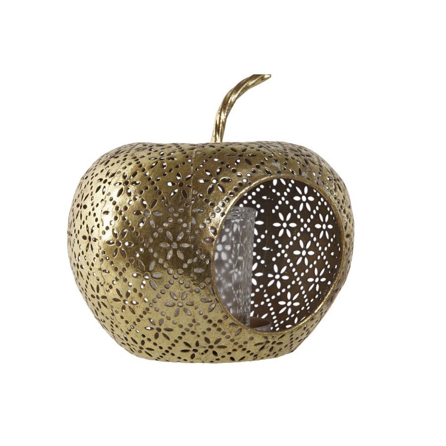 Lyseholder Home ESPRIT Gylden Metal Krystal 14 x 14 x 13 cm #3