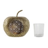 Lyseholder Home ESPRIT Gylden Metal Krystal 14 x 14 x 13 cm #5