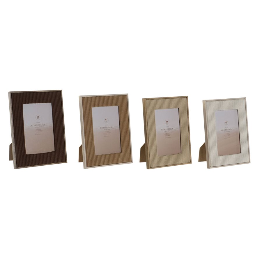 Fotoramme Home ESPRIT Brun Beige Fljl Krystal Moderne 19 x 2 x 24 cm (4 enheder) #1