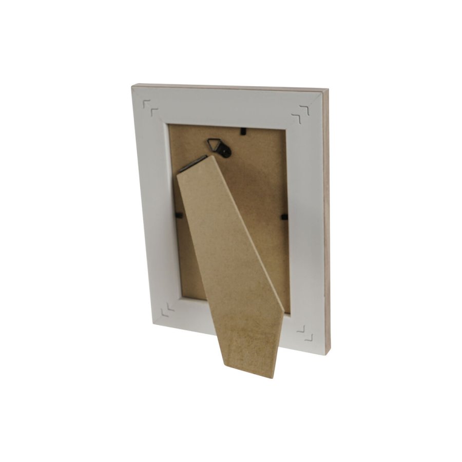 Fotoramme Home ESPRIT Hvid Brun Beige Elfenben Krystal polystyren Marmor Skandinavisk 16 x 2 x 21 cm (4 enheder) #2