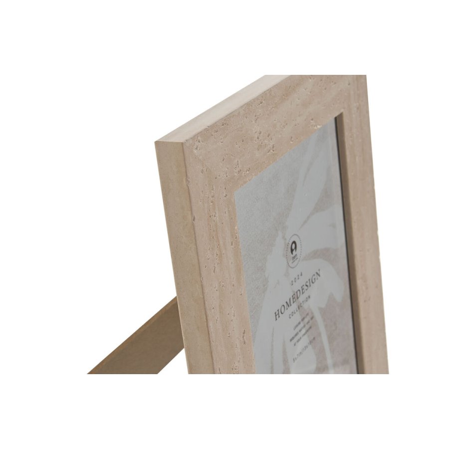 Fotoramme Home ESPRIT Hvid Beige Krystal polystyren Scandi 19 x 2 x 24 cm (4 enheder) #5
