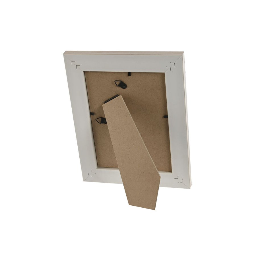Fotoramme Home ESPRIT Hvid Beige Krystal polystyren Scandi 19 x 2 x 24 cm (4 enheder) #9