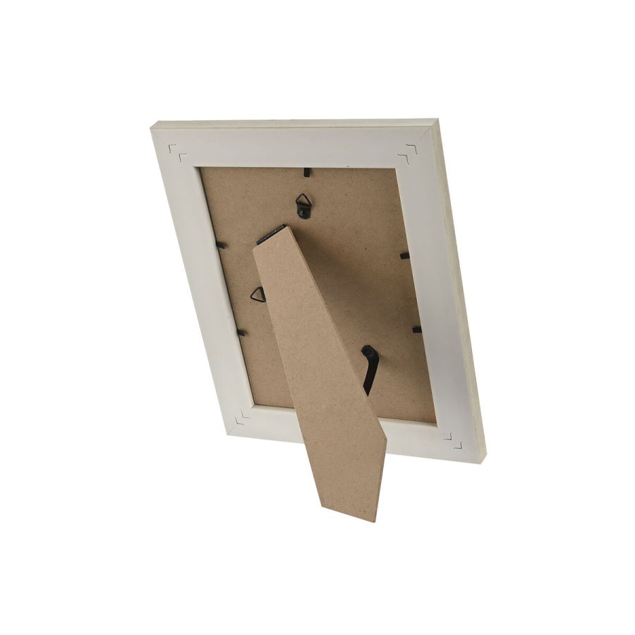 Fotoramme Home ESPRIT Hvid Beige Krystal polystyren Marmor Skandinavisk 21 x 2 x 26 cm (4 enheder) #5