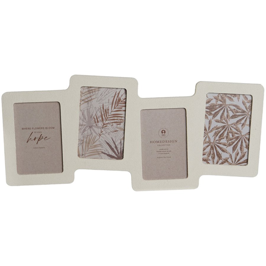 Fotoramme Home ESPRIT Beige Krystal Tr MDF Skandinavisk 50 X 2 X 22 cm #1