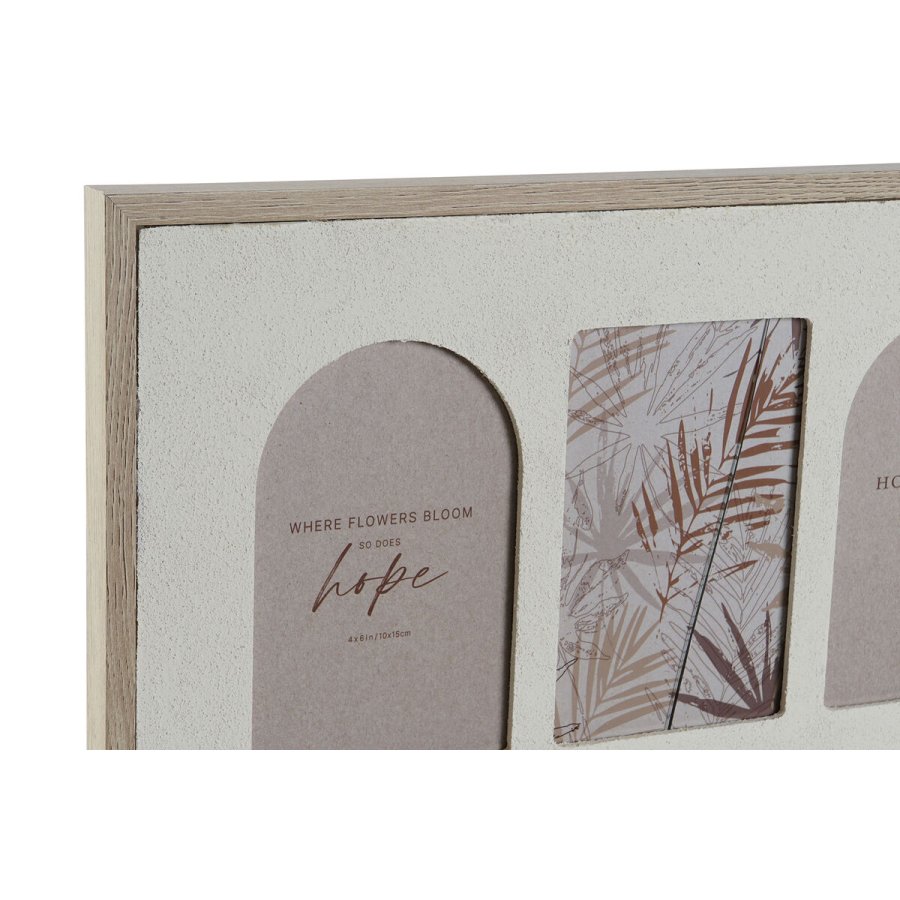 Fotoramme Home ESPRIT Beige Krystal Tr MDF Skandinavisk 60 X 3 X 34 cm #9