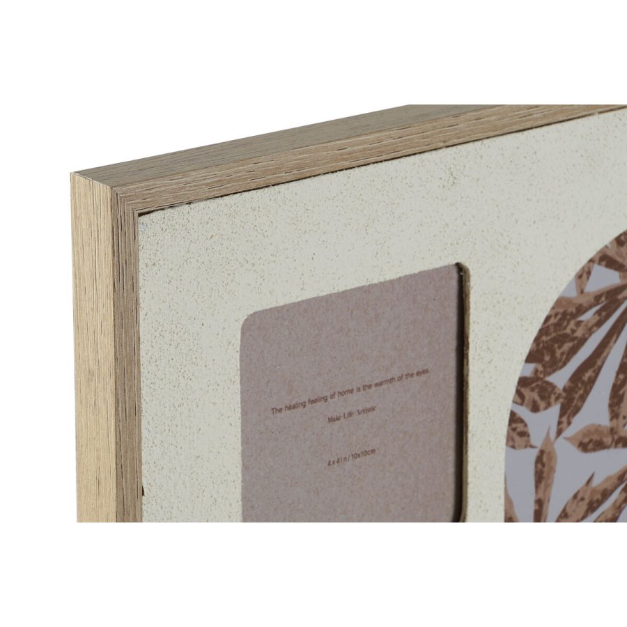 Fotoramme Home ESPRIT Beige Krystal Tr MDF Skandinavisk 34 X 2 X 39 cm #5