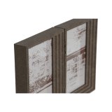 Fotoramme Home ESPRIT Brun Beige Krystal polystyren Urban 25 x 3 x 18 cm (2 enheder) #5