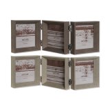 Fotoramme Home ESPRIT Brun Beige Krystal polystyren 38 X 3 X 12 cm (2 enheder) #1