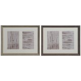 Fotoramme Home ESPRIT Hvid Brun Natur Krystal polystyren Urban 29 X 3 X 23 cm (2 enheder) #1