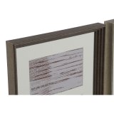 Fotoramme Home ESPRIT Hvid Brun Gr Krystal polystyren Urban 23 X 3 X 41 cm (2 enheder) #5