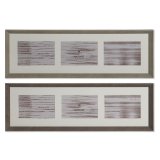 Fotoramme Home ESPRIT Brun Natur Krystal polystyren Urban 56 X 3 X 18 cm (2 enheder) #1