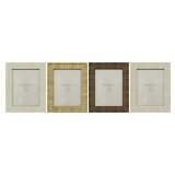 Fotoramme Home ESPRIT Beige Natur Krystal polystyren Skandinavisk 20,5 x 2 x 25,5 cm (4 enheder) #1