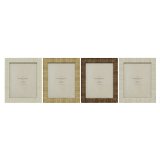Fotoramme Home ESPRIT Beige Natur Krystal polystyren Skandinavisk 25,5 X 2 X 30,5 cm (4 enheder) #1