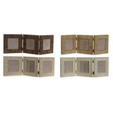 Fotoramme Home ESPRIT Brun Beige Natur Elfenben Krystal polystyren 47 X 2 X 16 cm (4 enheder) #1