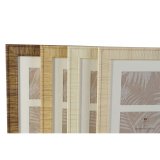 Fotoramme Home ESPRIT Hvid Brun Beige Natur Krystal polystyren Skandinavisk 26 X 2 X 44 cm (4 enheder) #5