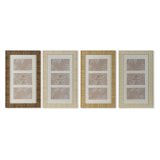 Fotoramme Home ESPRIT Hvid Brun Beige Natur Krystal polystyren Skandinavisk 26 X 2 X 44 cm (4 enheder) #1