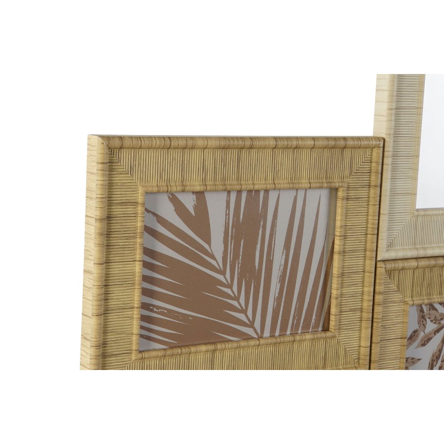 Fotoramme Home ESPRIT Beige Natur Krystal polystyren Skandinavisk 60 X 2 X 59 cm #9