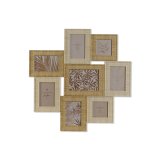 Fotoramme Home ESPRIT Beige Natur Krystal polystyren Skandinavisk 60 X 2 X 59 cm #1
