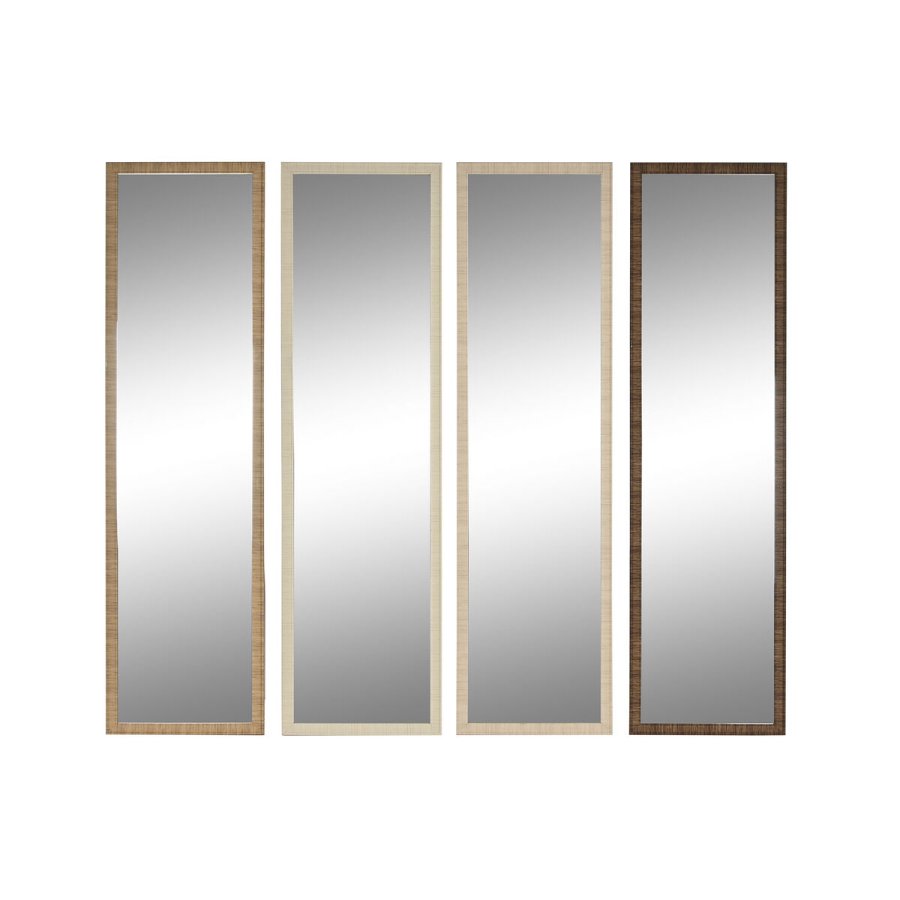 Fritstende spejl Home ESPRIT Brun Beige Gr Natur Krystal polystyren 45 X 40 X 166 cm (4 enheder) #1