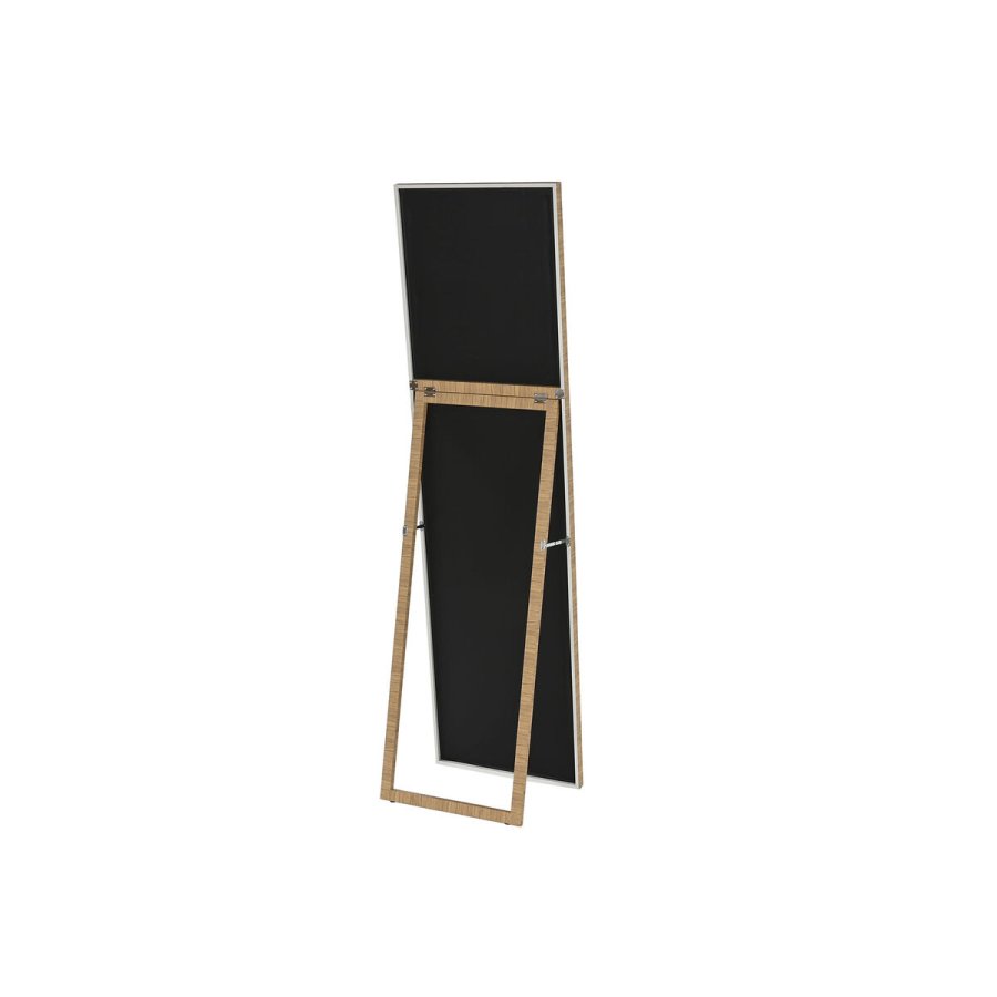 Fritstende spejl Home ESPRIT Brun Beige Gr Natur Krystal polystyren 45 X 40 X 166 cm (4 enheder) #13