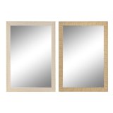 Vgspejl Home ESPRIT Brun Natur Scandi 93,5 X 2,5 X 134 cm (2 enheder) #1