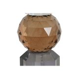 Lyseholder Home ESPRIT Gul Gr Krystal 7 x 7 x 20 cm #2