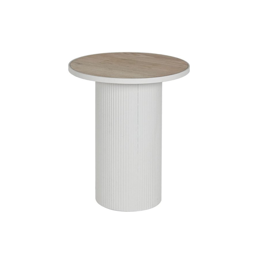 Sofabord Home ESPRIT Hvid Metal Tr MDF 46 x 46 x 56 cm #1