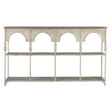 Hylder Home ESPRIT Hvid Natur Metal 159 X 36,5 X 91 cm #1