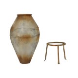 Vase Home ESPRIT Beige Metal 49 X 49 X 93 cm #1