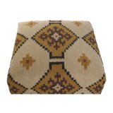 Fodsttte Home ESPRIT Beige Sennep 80 x 80 x 44 cm #2