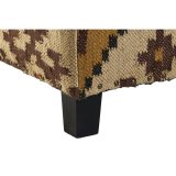 Fodsttte Home ESPRIT Beige Sennep 80 x 80 x 44 cm #3