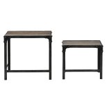 St med 2 borde Home ESPRIT Natur 48 x 36 x 45 cm #6