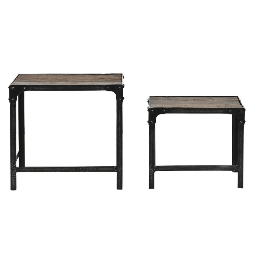St med 2 borde Home ESPRIT Natur 48 x 36 x 45 cm #6