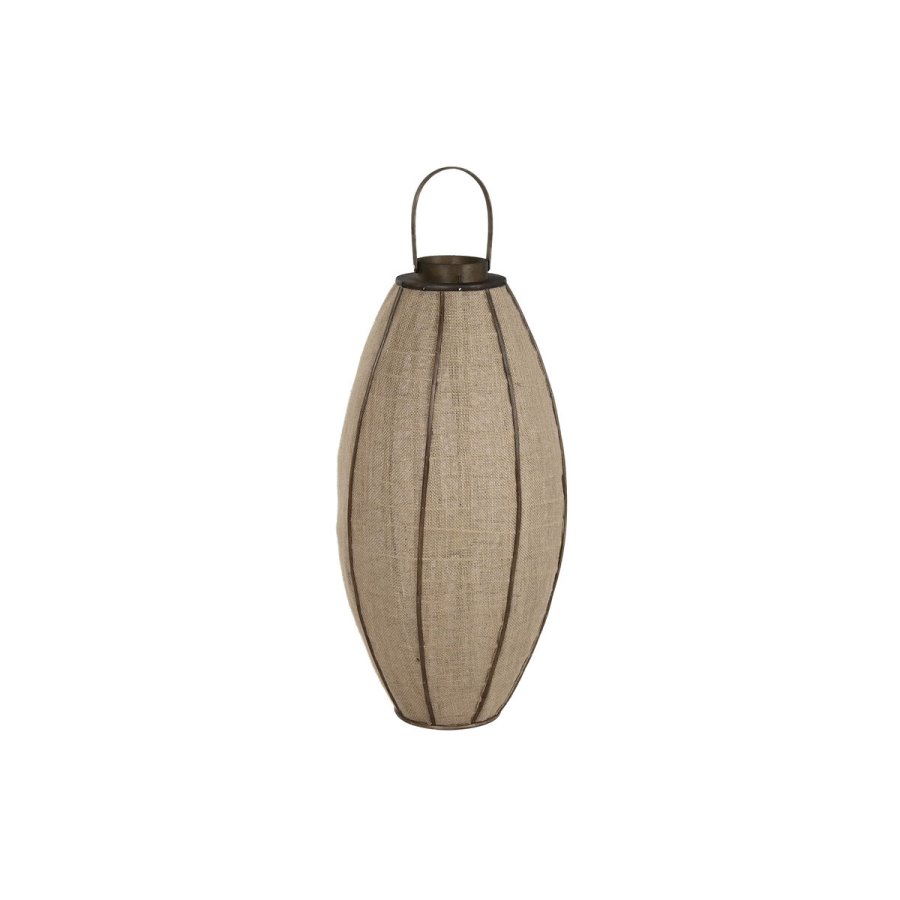 Lyseholder Home ESPRIT Natur Jute Bambus 40 x 40 x 80 cm #1