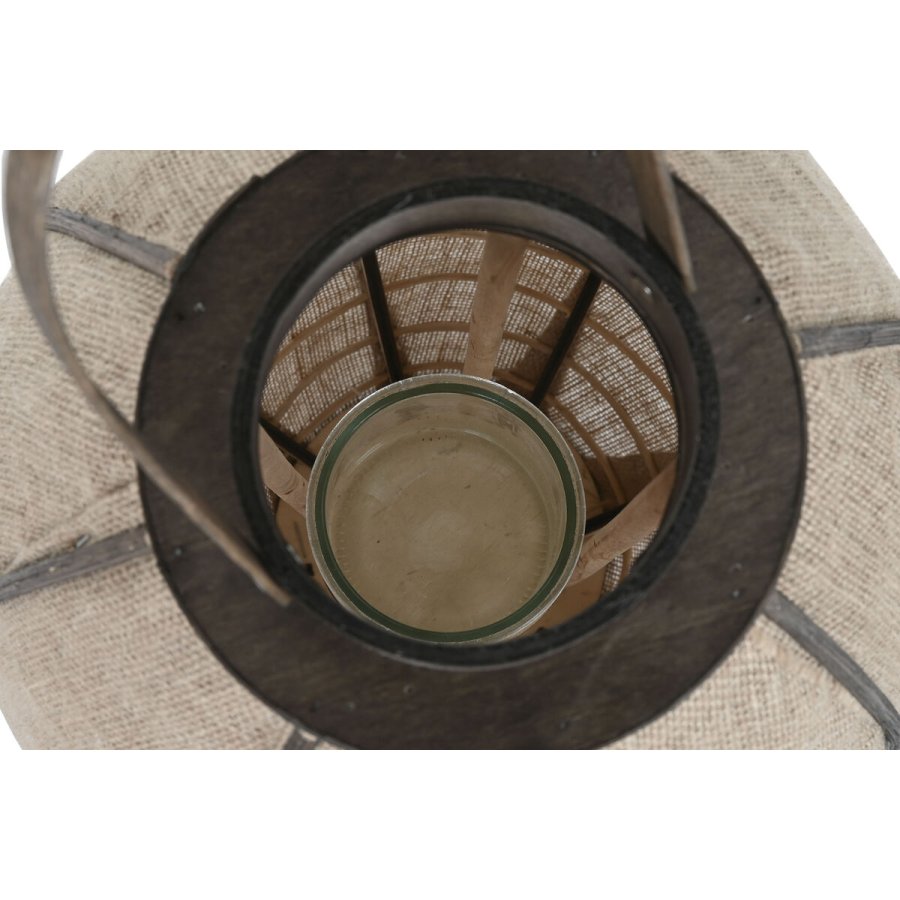 Lyseholder Home ESPRIT Natur Jute Bambus 37 x 37 x 70 cm #3