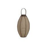 Lyseholder Home ESPRIT Natur Jute Bambus 34 x 34 x 60 cm #1