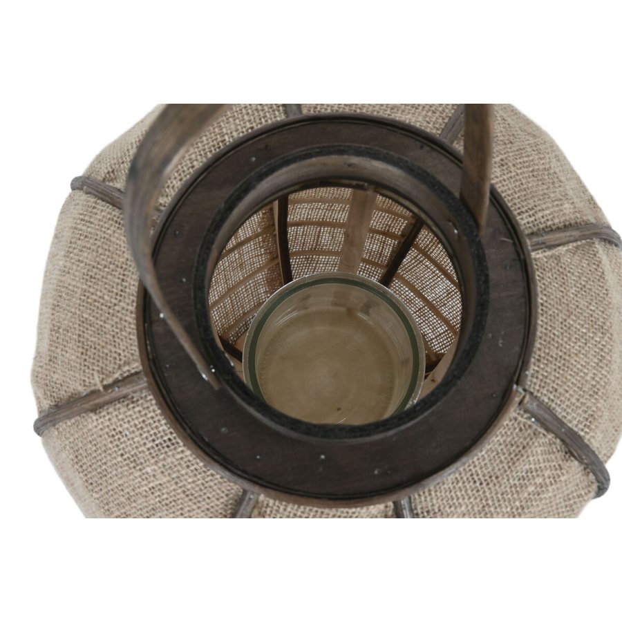 Lyseholder Home ESPRIT Natur Jute Bambus 31,5 x 31,5 x 53 cm #3