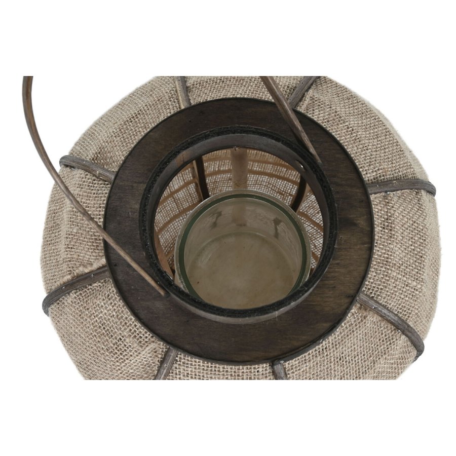 Lyseholder Home ESPRIT Natur Jute Bambus 29,5 x 29,5 x 46 cm #3