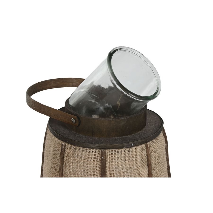 Lyseholder Home ESPRIT Natur Jute Bambus 33,5 x 33,5 x 66 cm #4