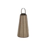 Lyseholder Home ESPRIT Natur Jute Bambus 33,5 x 33,5 x 66 cm #1